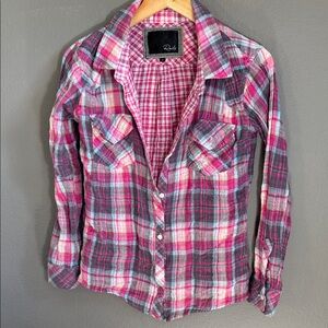 Rails Plaid Hunter Button Down Shirt Small
